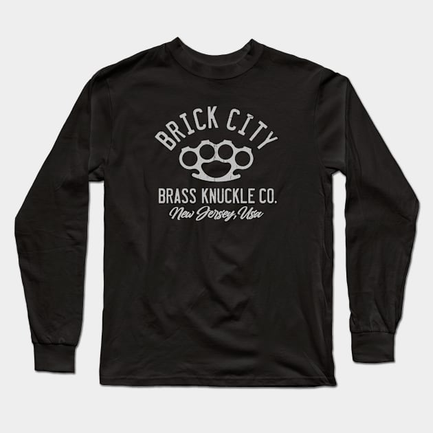 Brick city Brass Knuckle Co. Long Sleeve T-Shirt by LILNAYSHUNZ